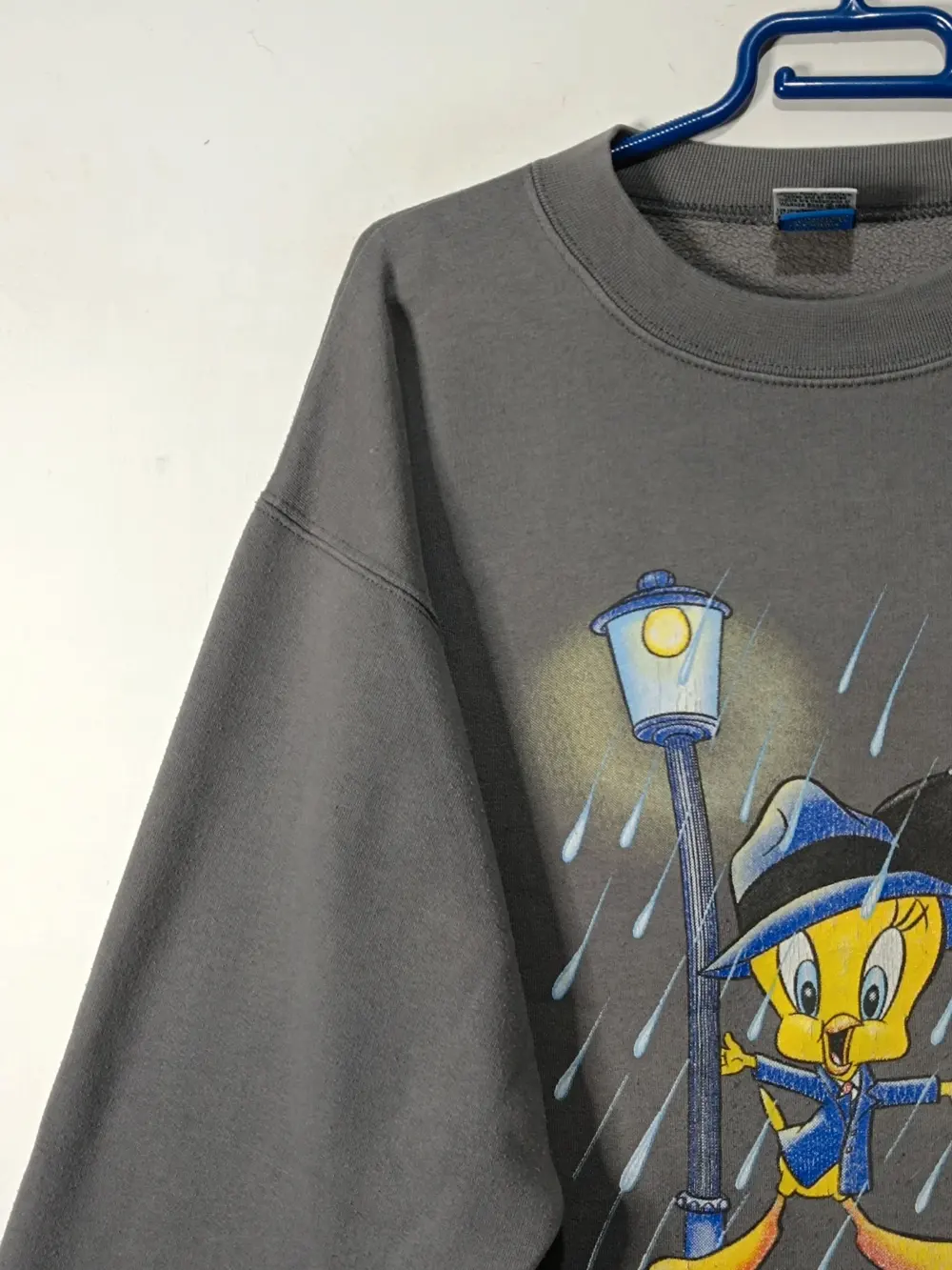 Sudadera vintage años 90 Looney Tunes Piolín "tweety bird"talla XL ver medidas, foto 3