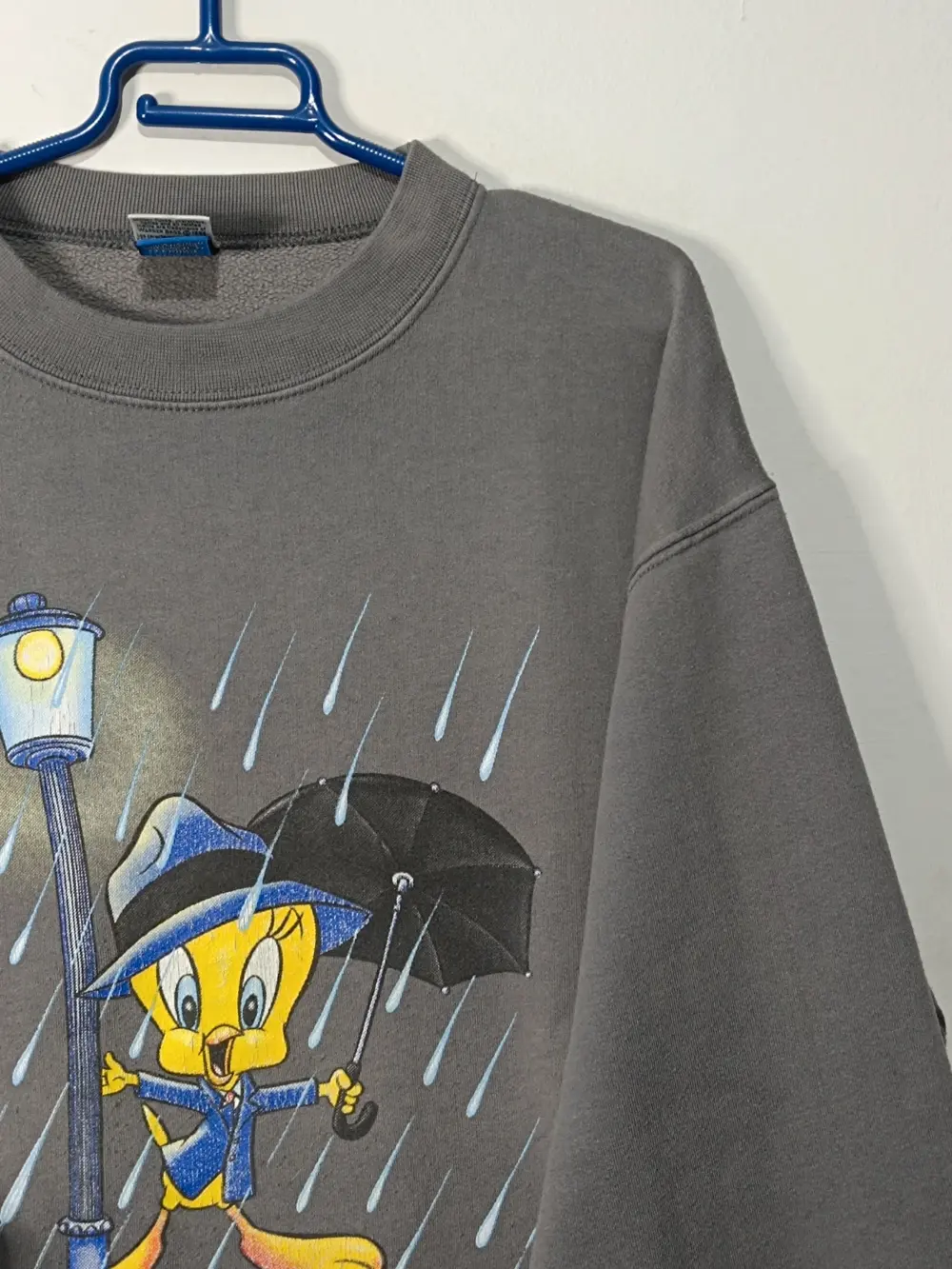Sudadera vintage años 90 Looney Tunes Piolín "tweety bird"talla XL ver medidas, foto 4
