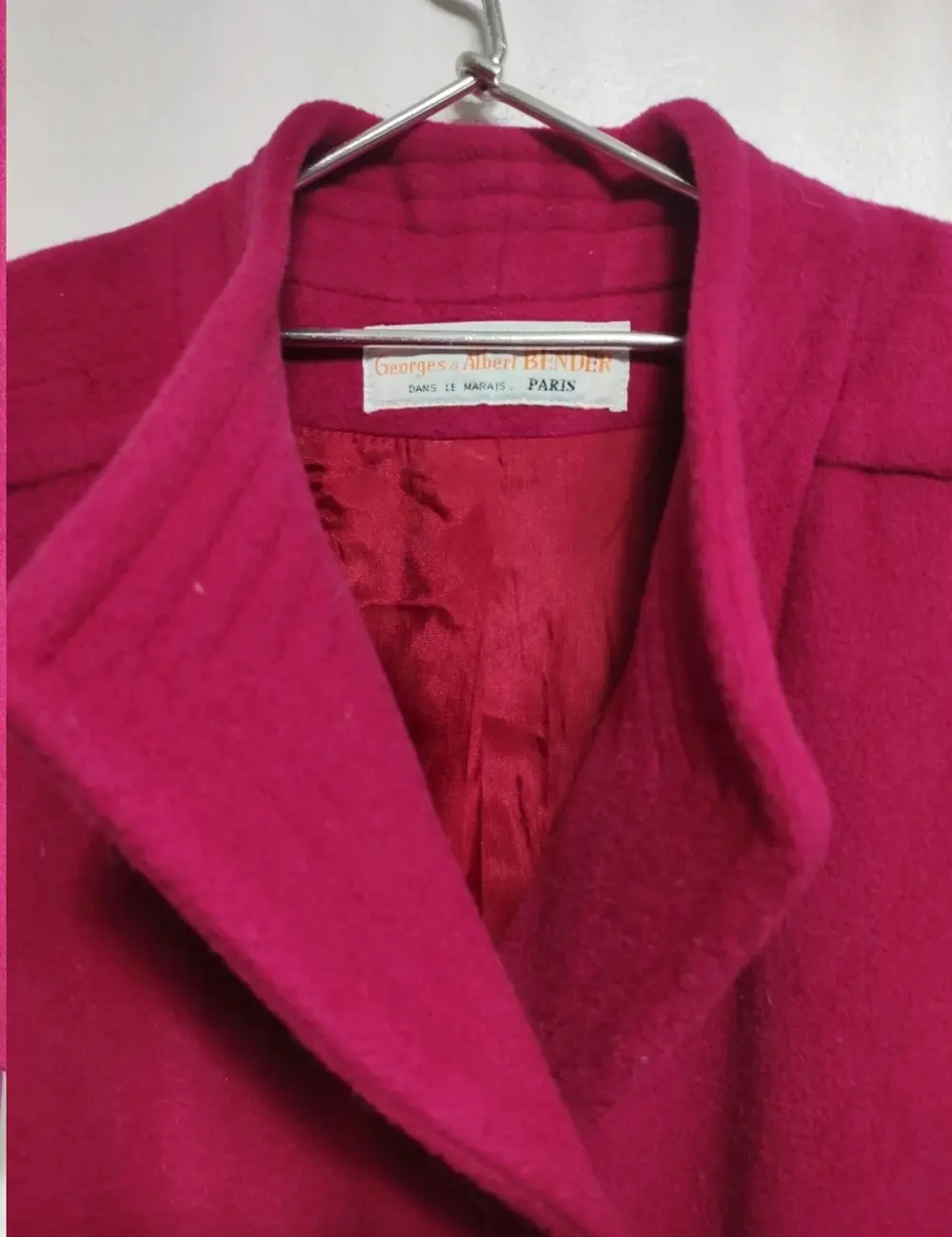 Abrigo de hinvierno de lana Georges & Albert Bender talla unica*, foto 5
