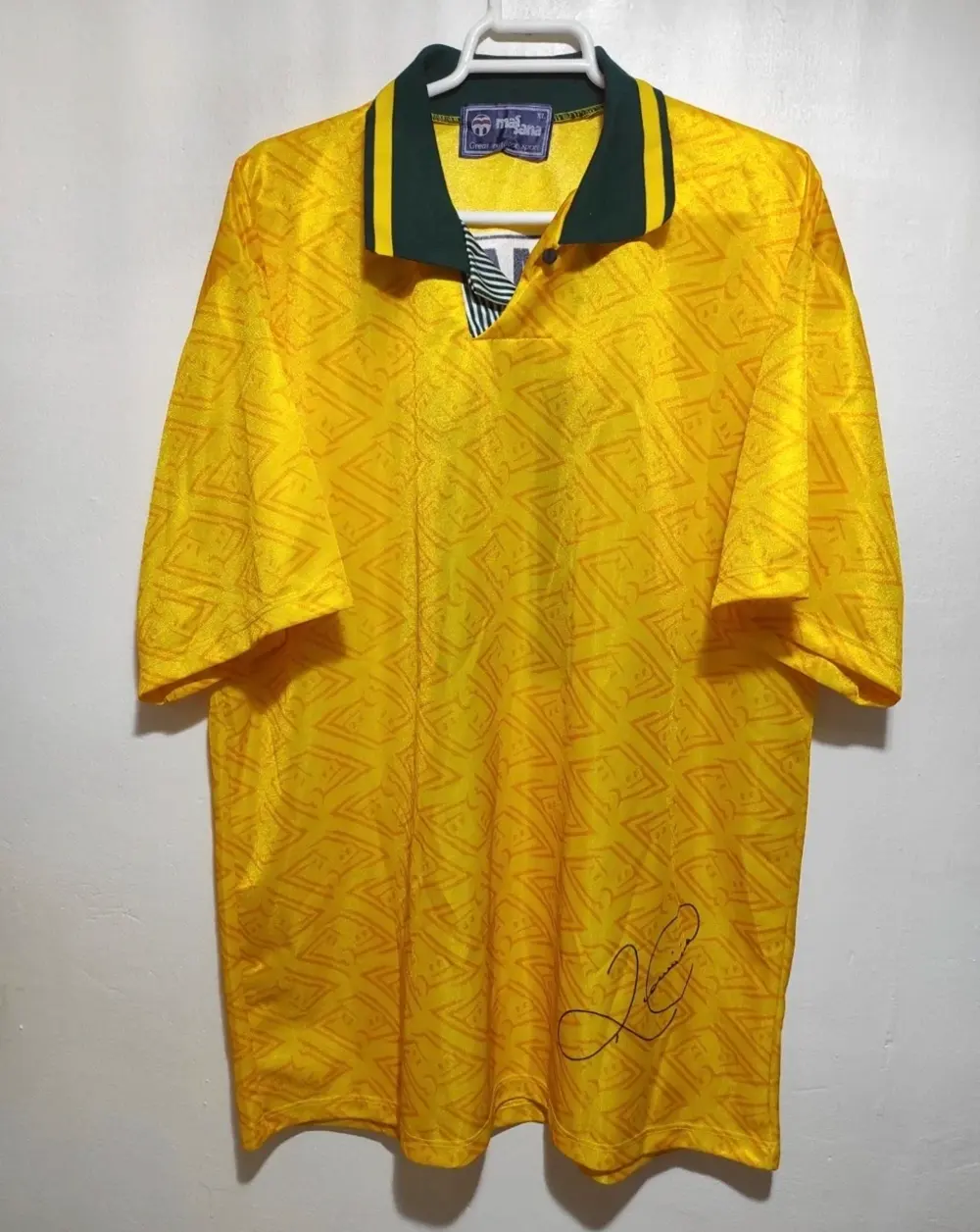 Camiseta Retro vintage seleccion de Brasil Romario n°11 firmada Massana XL*