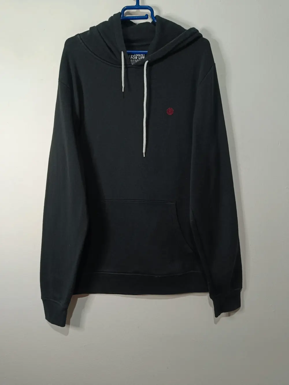 Sudadera negra con capucha Element logo talla XL ver medidas