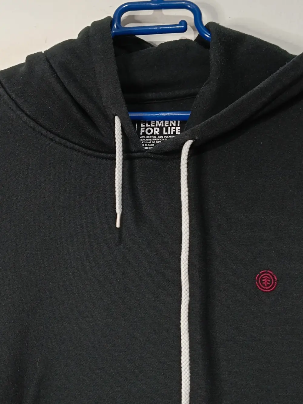 Sudadera negra con capucha Element logo talla XL ver medidas, foto 3
