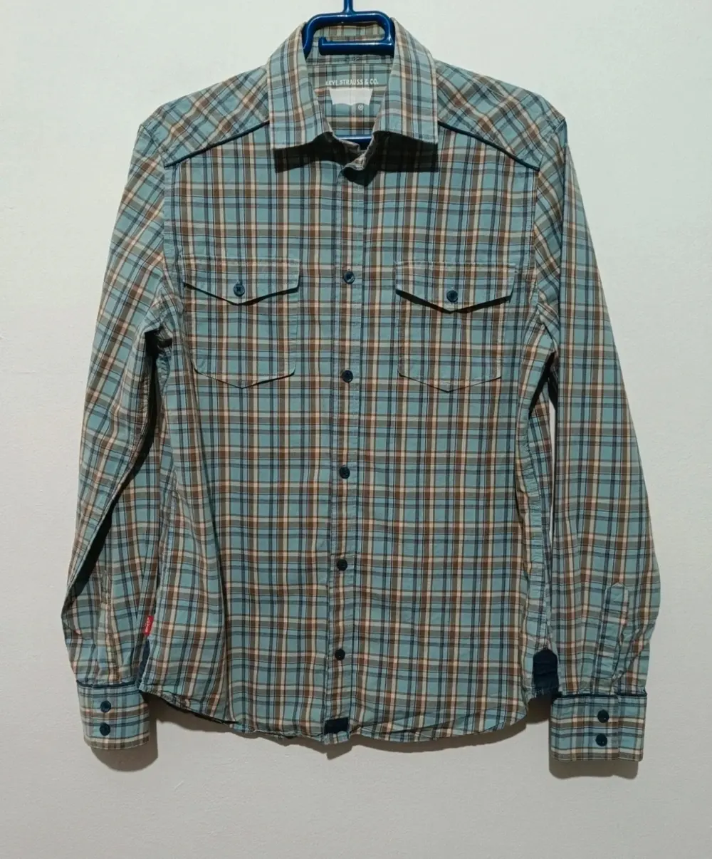 Camisa a cuadros manga larga Levi's talla M*