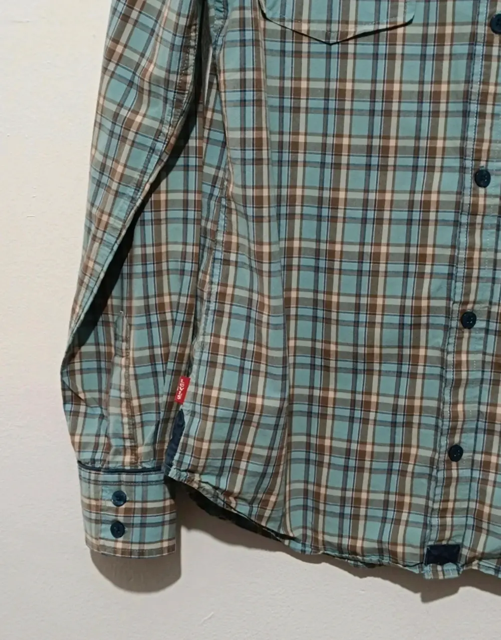 Camisa a cuadros manga larga Levi's talla M*, foto 3
