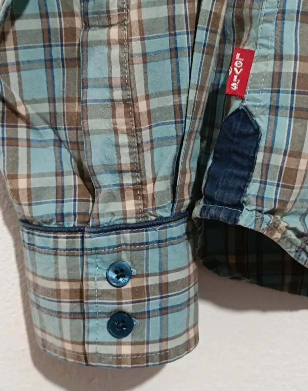 Camisa a cuadros manga larga Levi's talla M*, foto 4