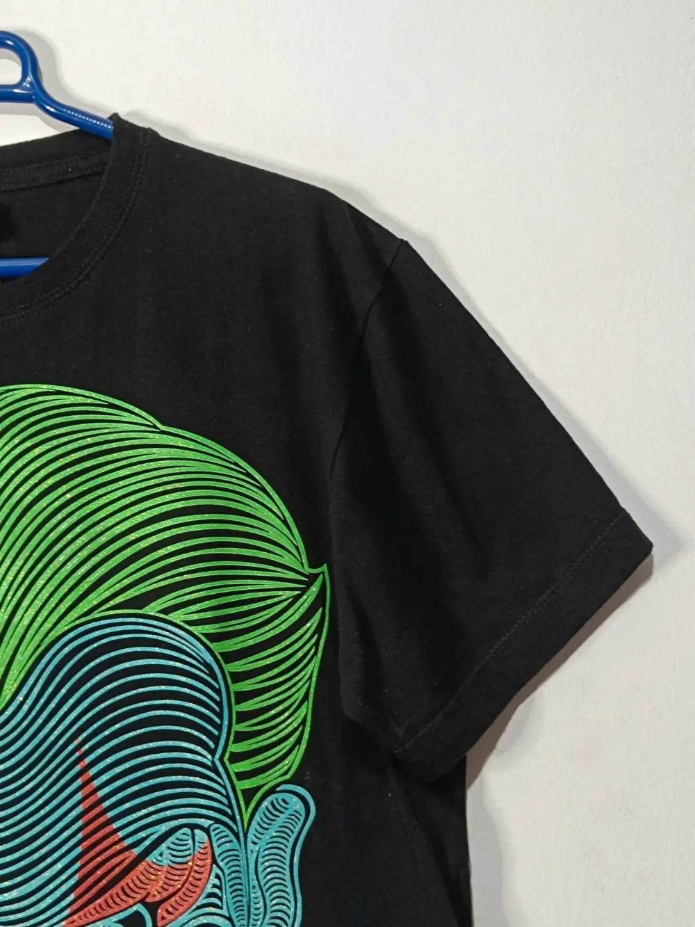 Camiseta Joker Neon 3D Big face Rock Chang talla M, foto 4
