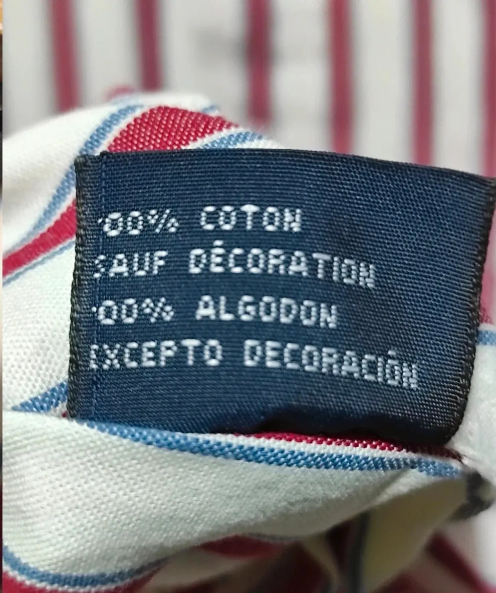Camisa a rayas manga larga Tommy Hilfiger talla M pero es mas una L ver medidas*, foto 4