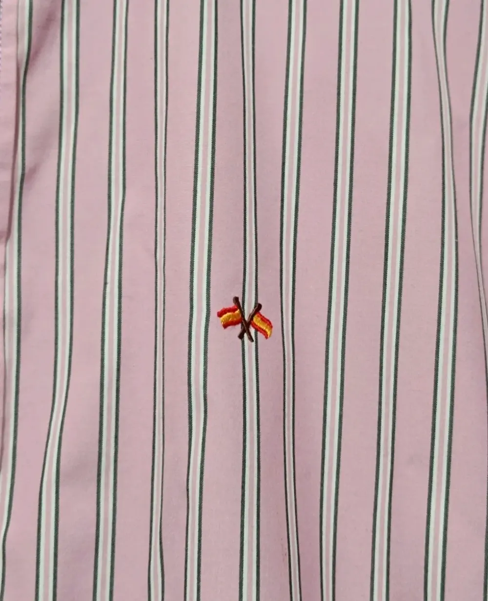Camisa a rayas manga larga Spagnolo talla 2 equivale a una M ver medidas*, foto 4