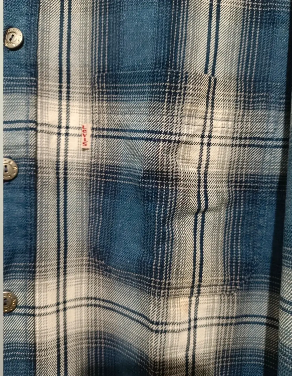 Camisa a cuadros manga larga Levi's talla M ver medidas*, foto 2