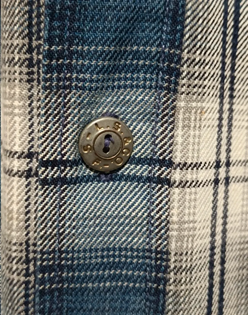 Camisa a cuadros manga larga Levi's talla M ver medidas*, foto 3