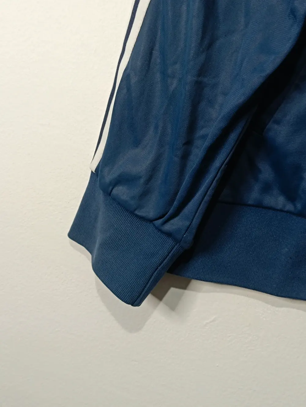 Chaqueta deportiva Adidas Ventex azul marino vintage de los años 70, talla L ver medidas, foto 3