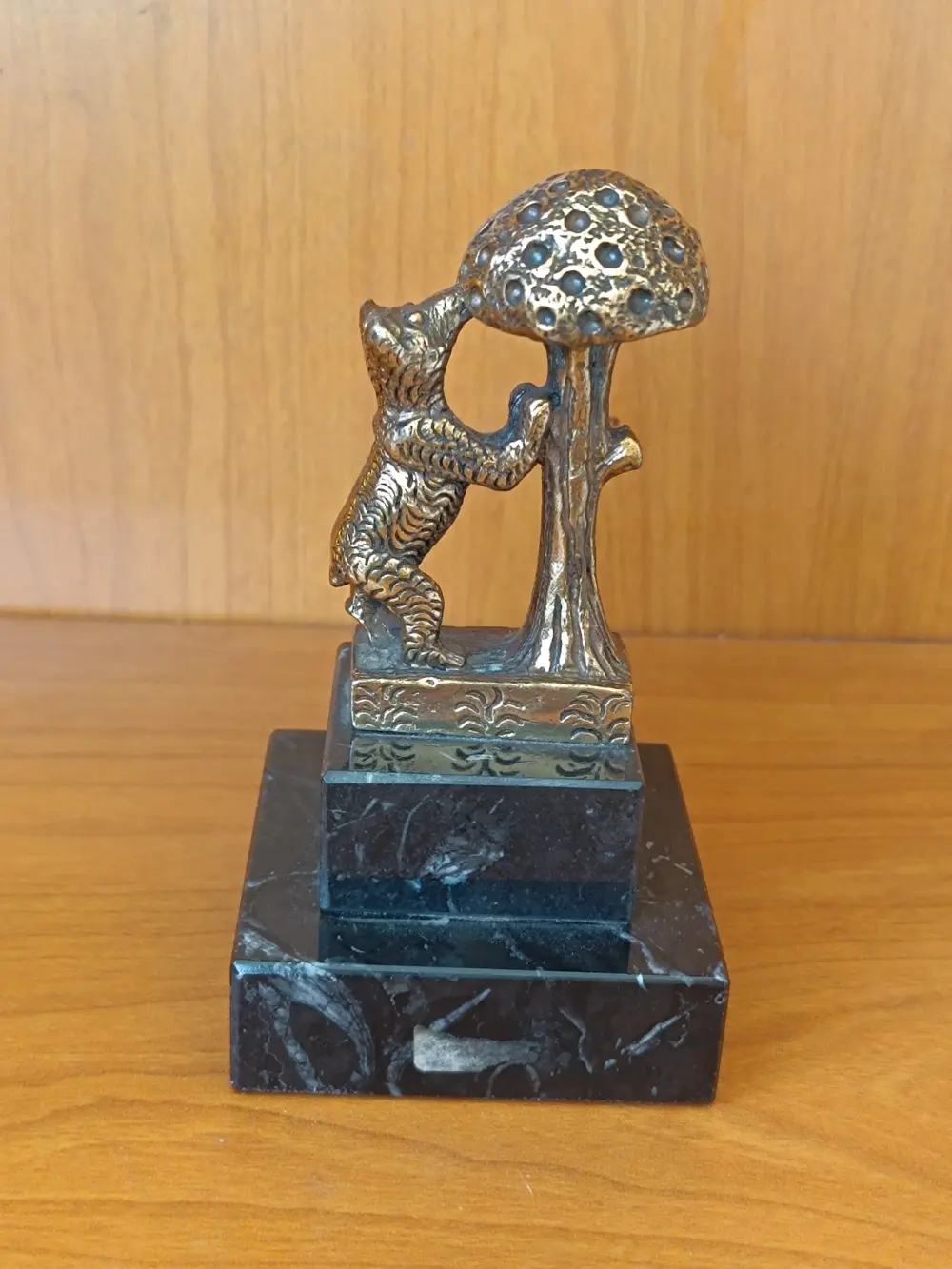 Figura de bronze Oso y Modroño Madrid talla única, foto 2