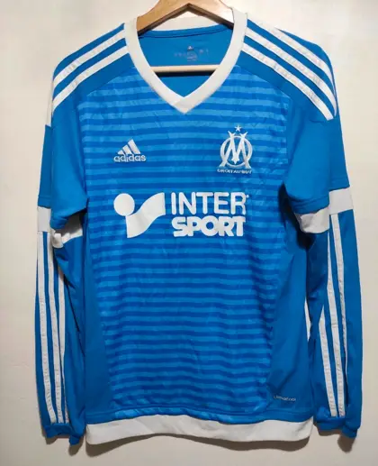 Camiseta manga larga Olympique de Marsella Adidas intersport temporada 15/16 talla XS ver medidas*