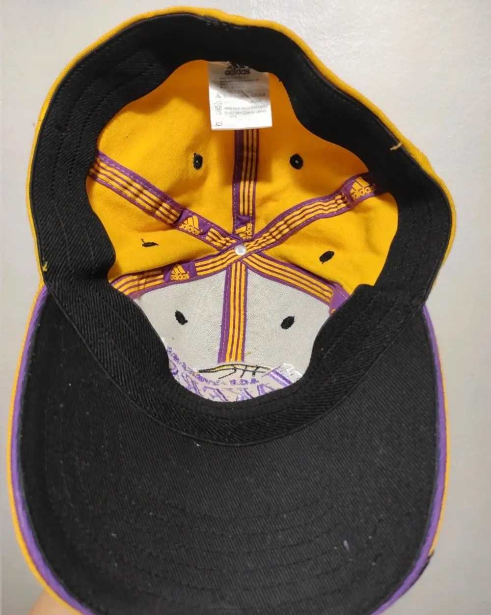 Gorra NBA Los Angeles Lakers Adidas talla unica ajustable adulto unisex*, foto 5
