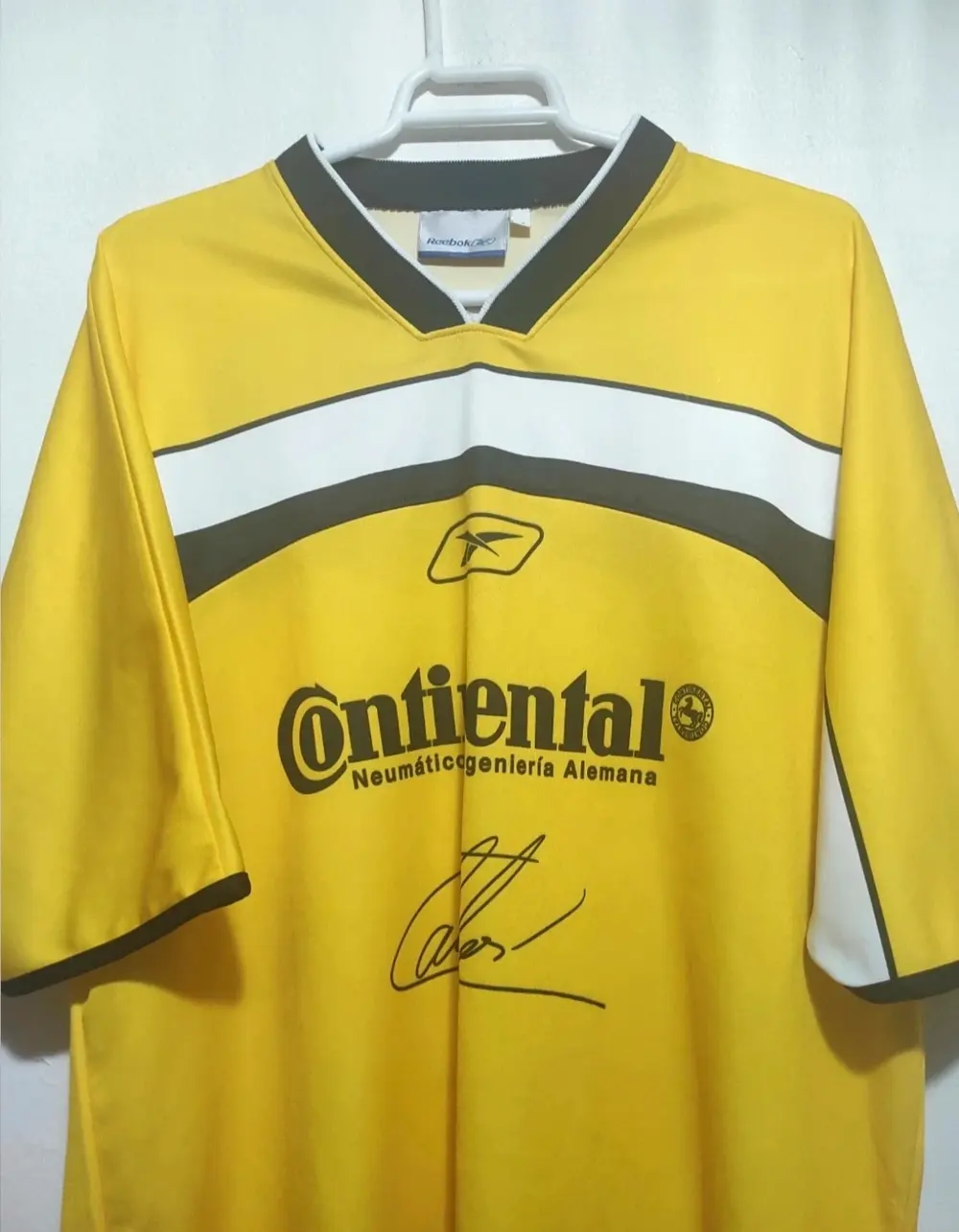 Camiseta manga corta Reebok publicidad Continental N°1 Casillas firmada talla M*, foto 2