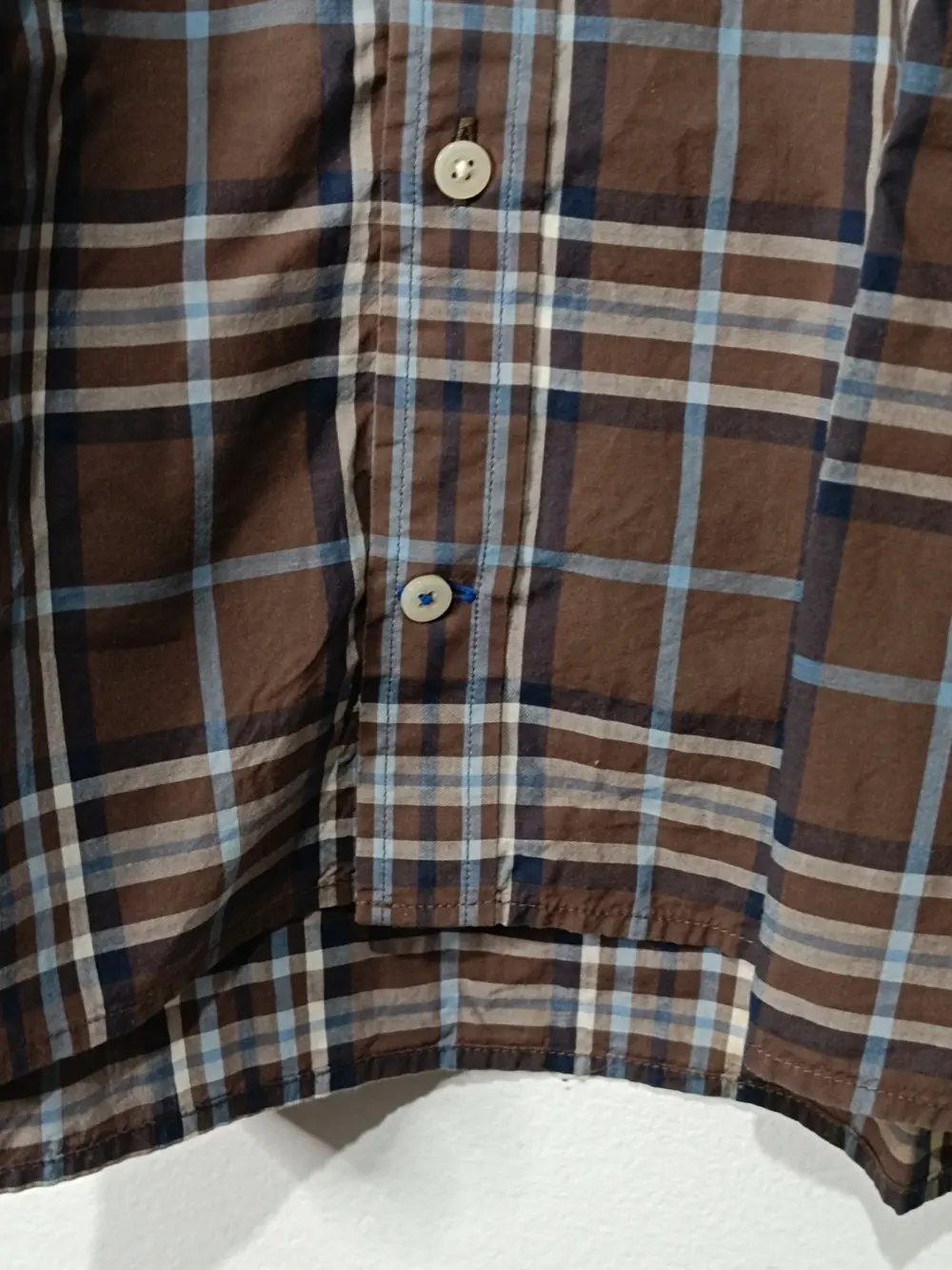 Camisa manga larga a cuadros Tommy Hilfiger custom fit talla XXL ver medidas, foto 5