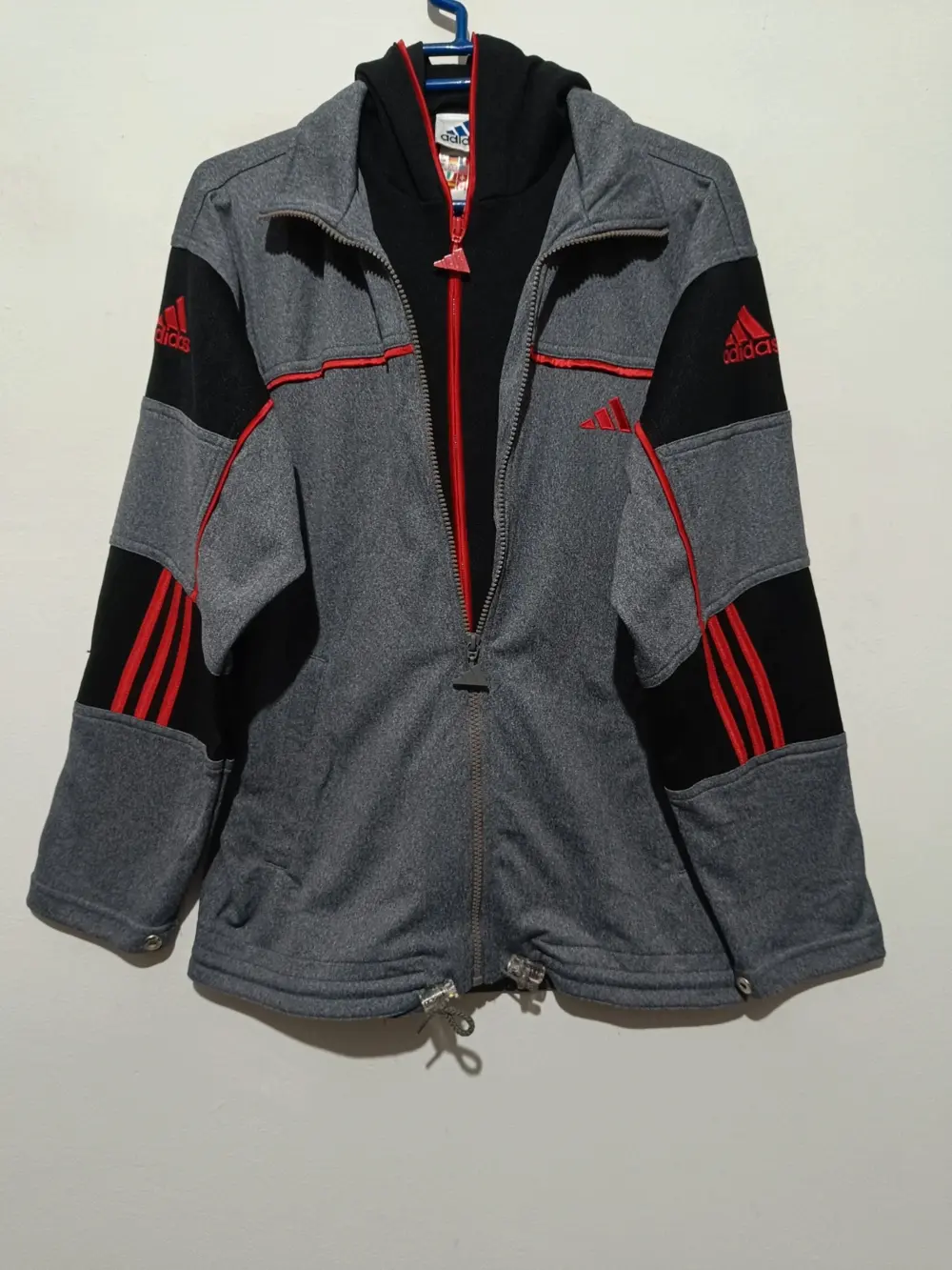 Chaqueta vintage años 90 Adidas logo talla 164 sirve para S ver medidas
