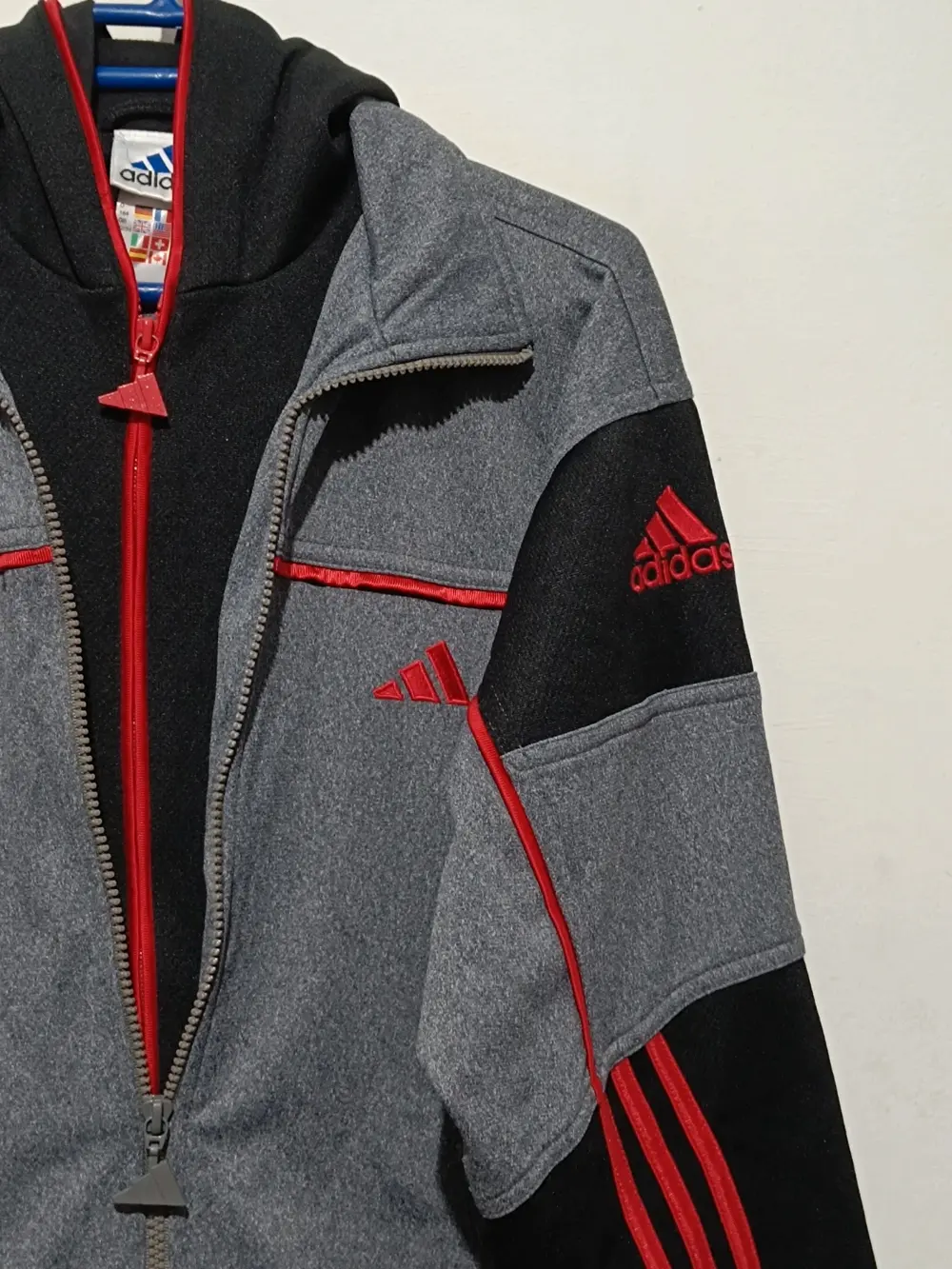 Chaqueta vintage años 90 Adidas logo talla 164 sirve para S ver medidas, foto 3
