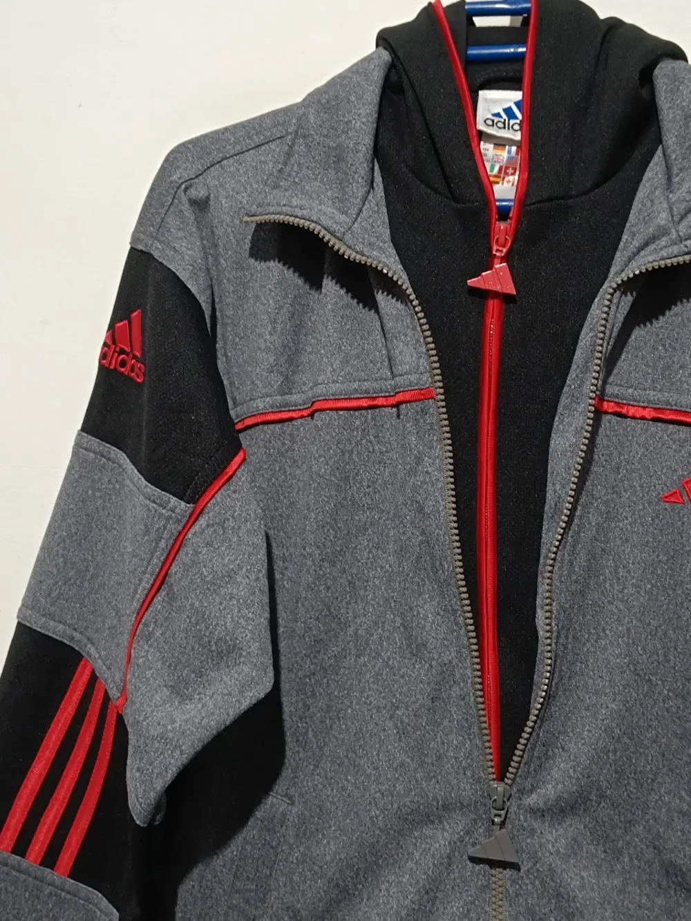 Chaqueta vintage años 90 Adidas logo talla 164 sirve para S ver medidas, foto 4