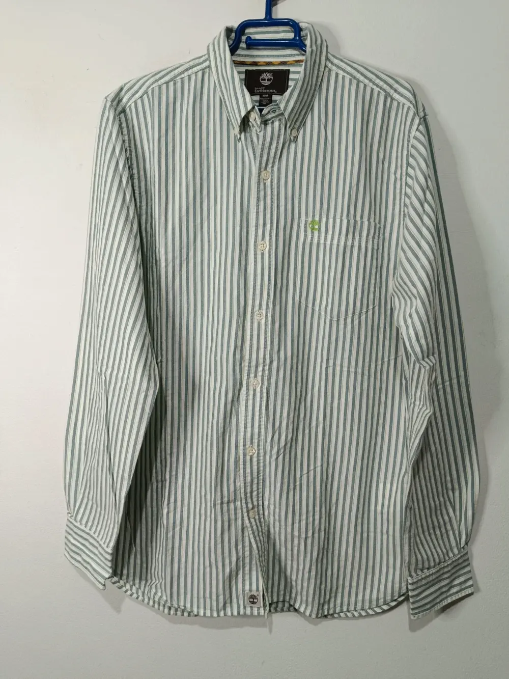 Camisa manga larga a rayas Timberland talla M sirve para L ver medidas