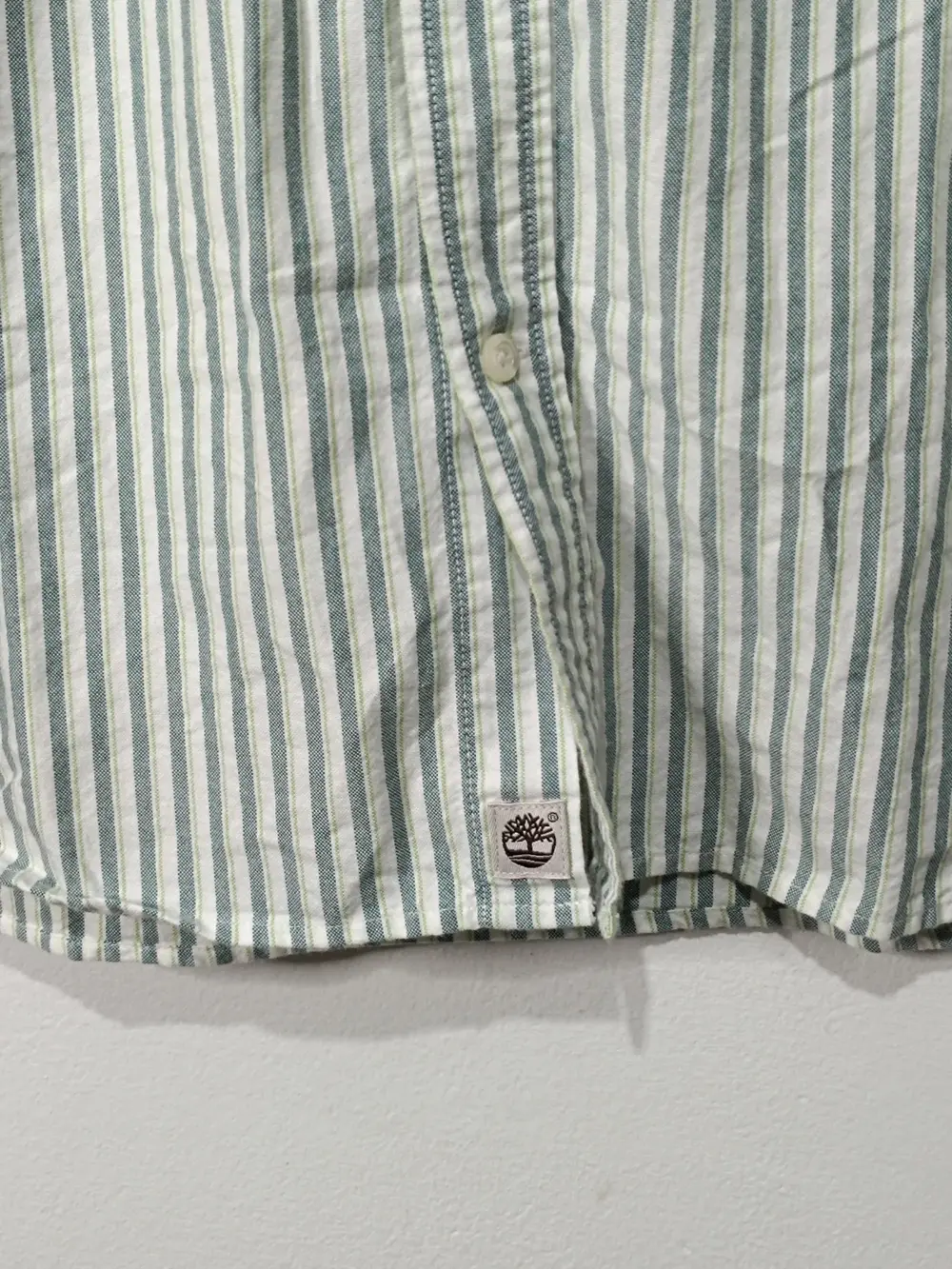 Camisa manga larga a rayas Timberland talla M sirve para L ver medidas, foto 3