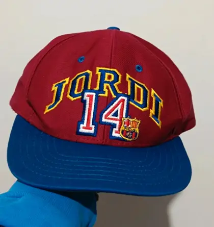 Gorra vintage FC Barcelona Jordi cruyff 14 corner talla única ajustable adulto unisex*