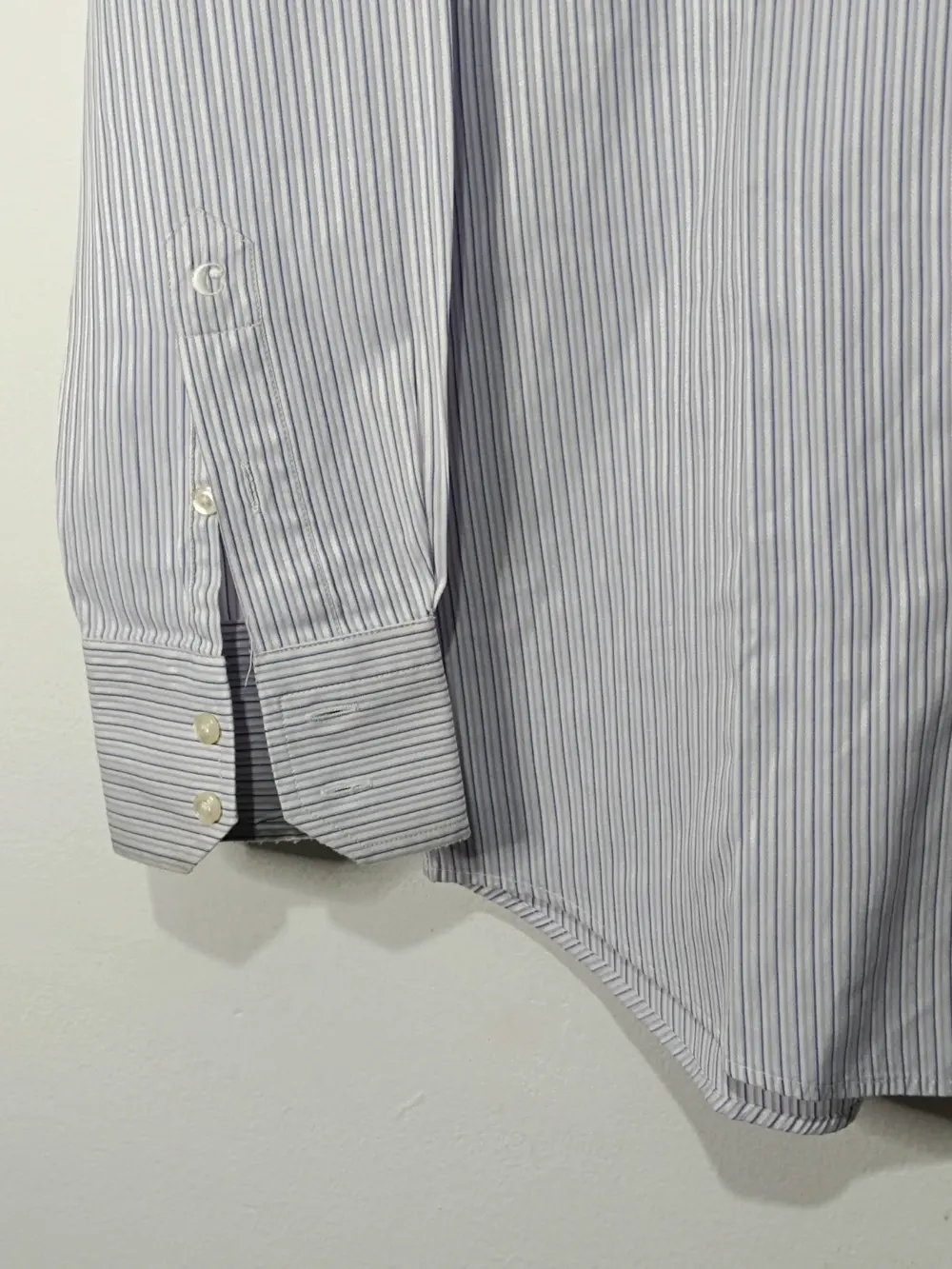 Camisa a rayas manga larga Cacharel talla 40 3/4 equivale a una M ver medidas, foto 3