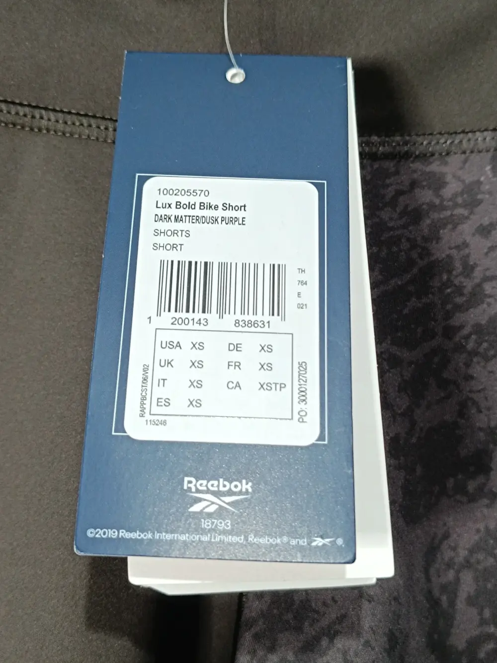 Pantalón corto Reebok lux bold bike short talla XS, foto 2