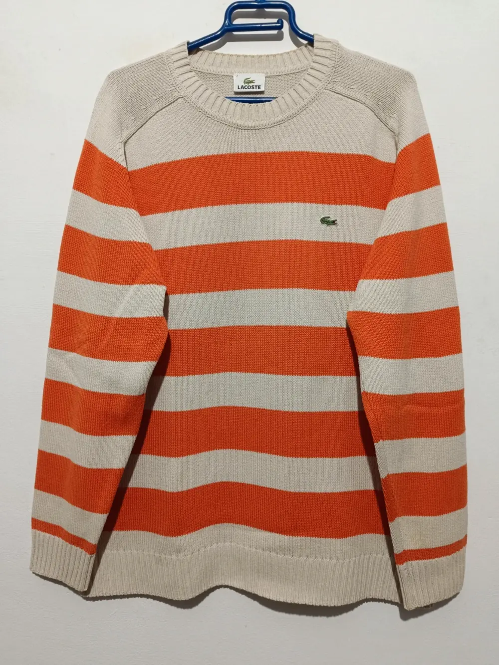 Jersey a rayas vintage Lacoste talla 7 equivale a una XXL ver medidas