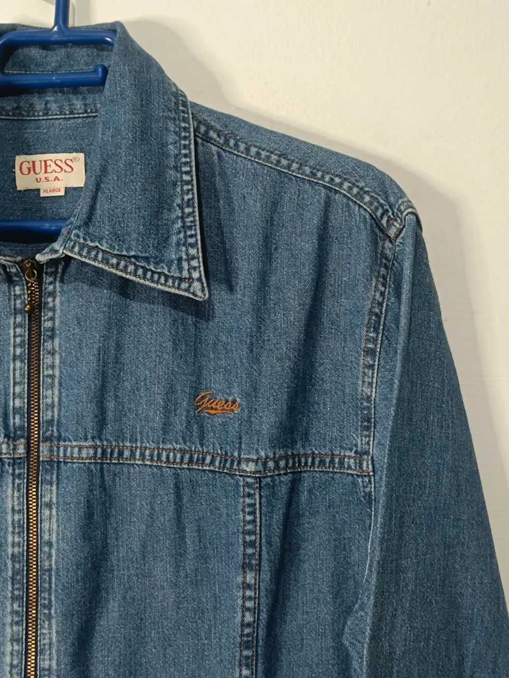 Chaqueta vaquera vintage Y2K Guess USA talla XL, foto 4