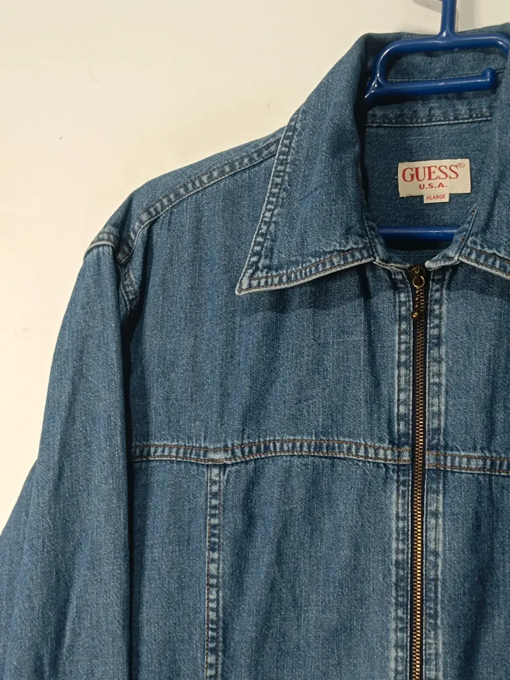Chaqueta vaquera vintage Y2K Guess USA talla XL, foto 5