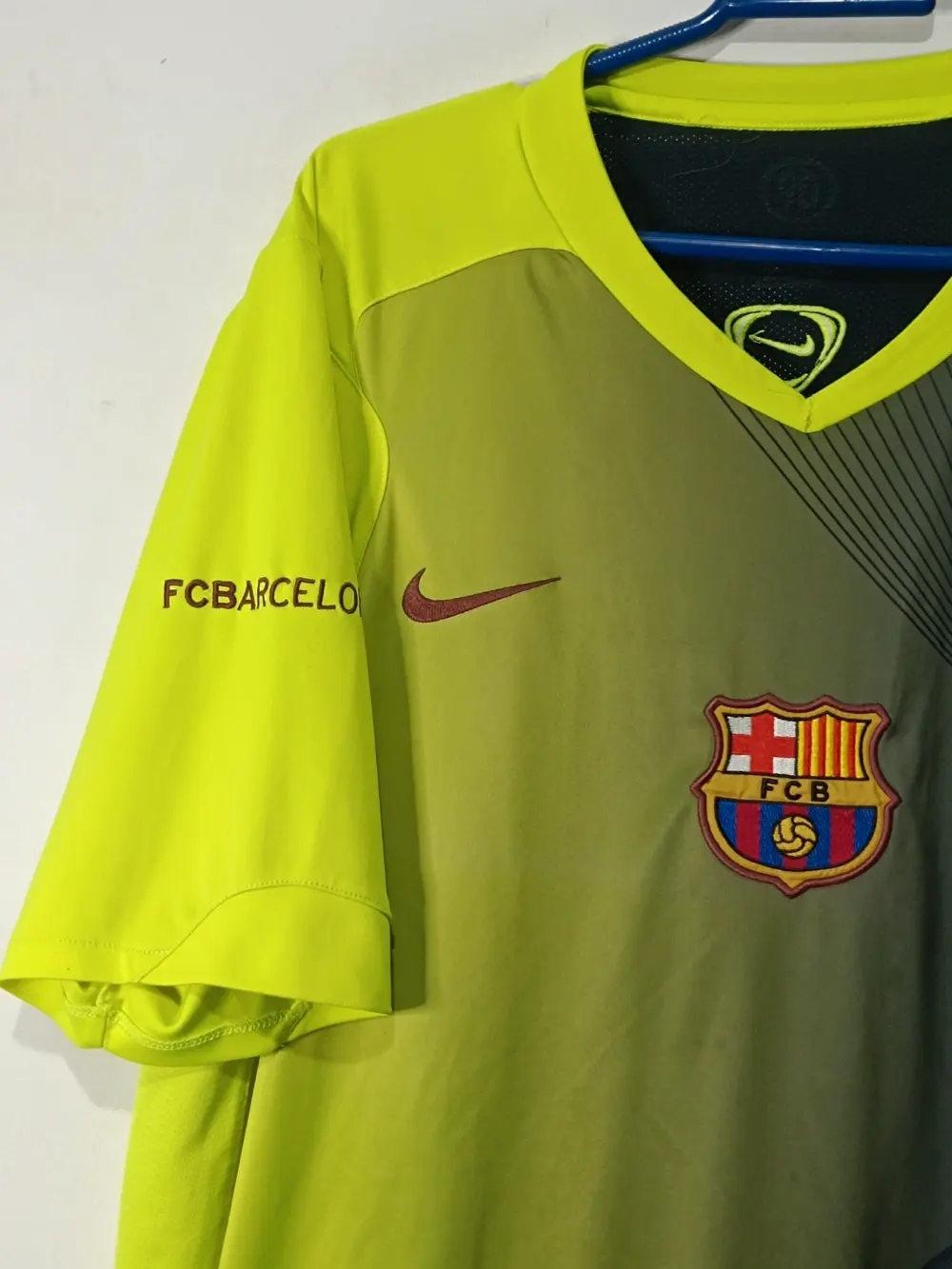 Camiseta vintage Y2K FC Barcelonaaño 05/06 Nike total talla L ver medidas, foto 4
