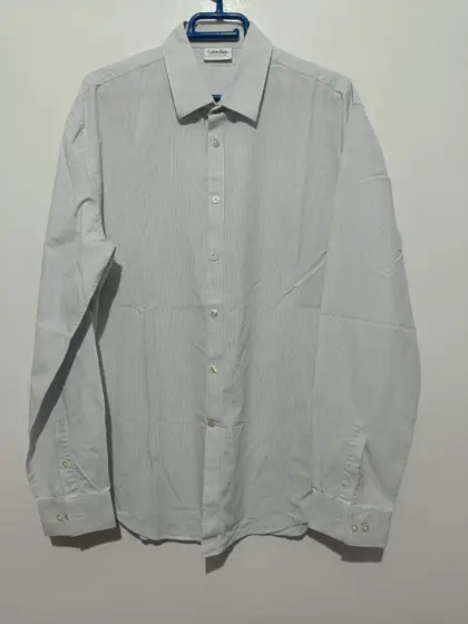 Camisa a rayas manga larga Calvin Klein talla M ver medidas