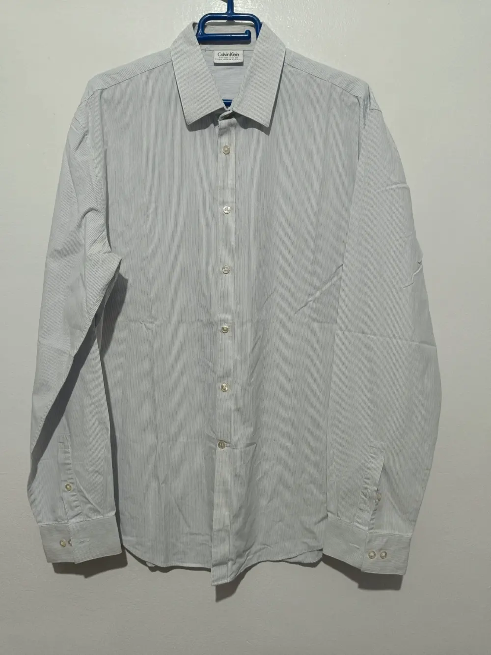 Camisa a rayas manga larga Calvin Klein talla M ver medidas