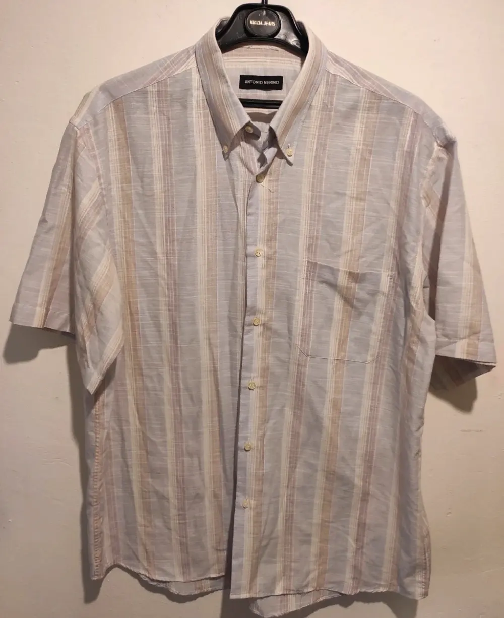 Camisa a rayas manga corta Antonio Merino talla G*