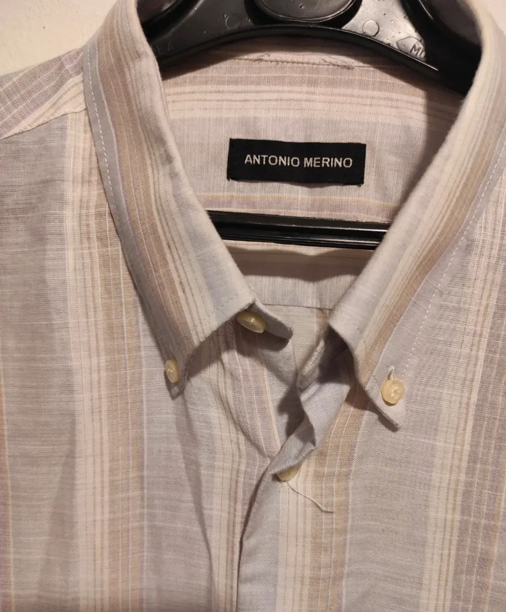 Camisa a rayas manga corta Antonio Merino talla G*, foto 2