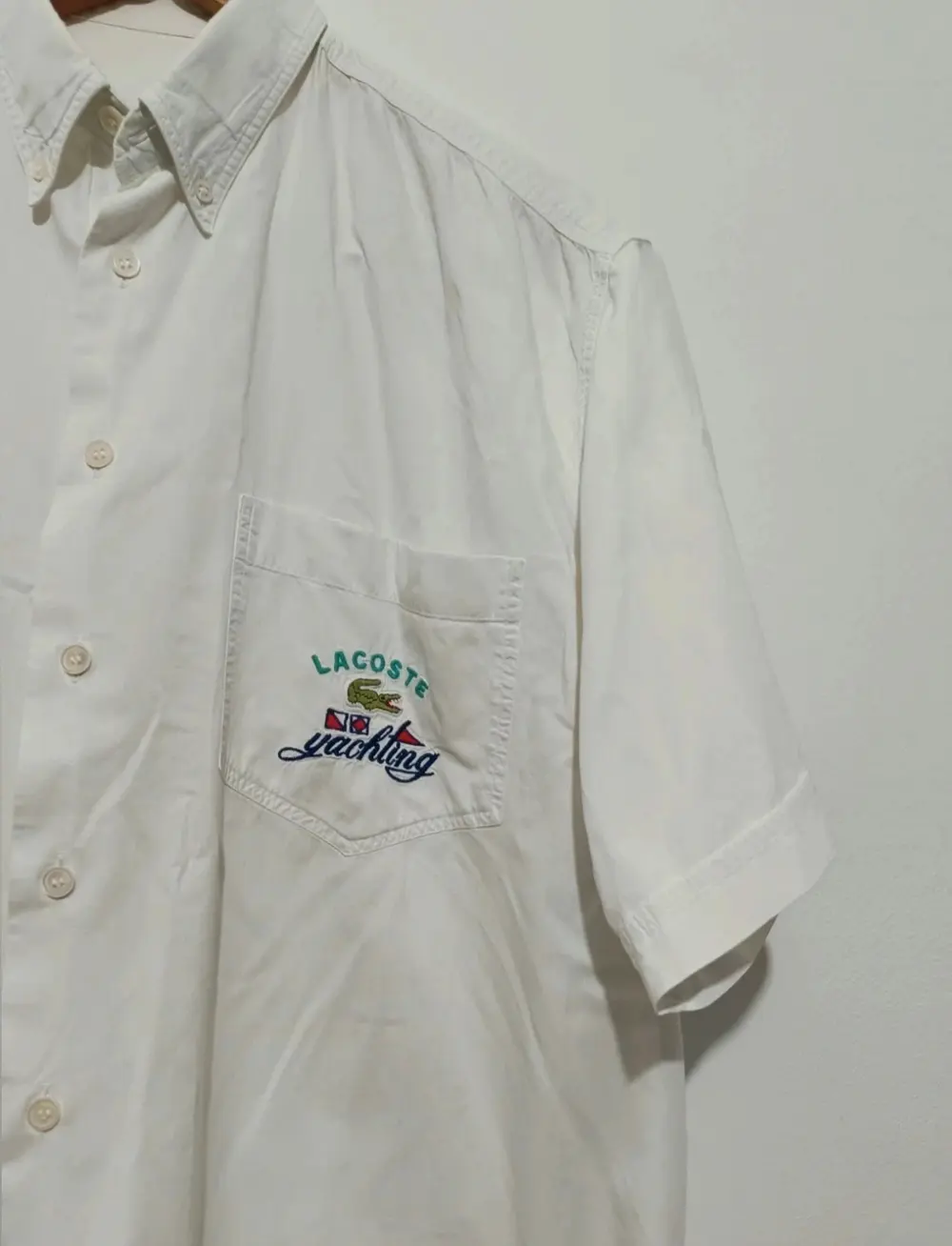 Camisa manga corta vintage Lacoste yatching talla L ver medidas* me, foto 2