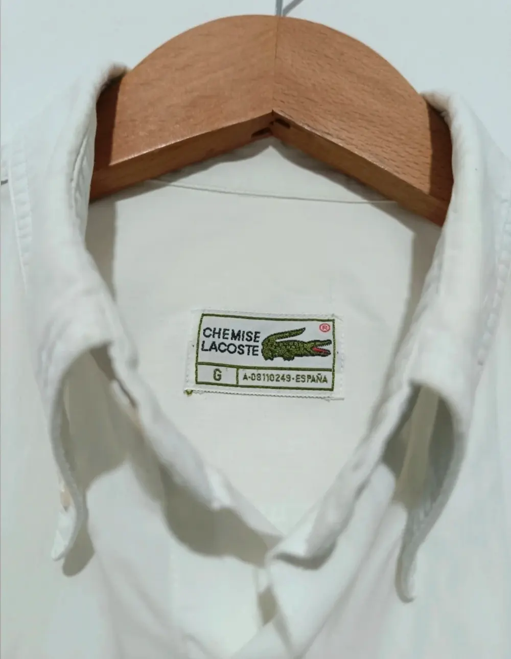 Camisa manga corta vintage Lacoste yatching talla L ver medidas* me, foto 3