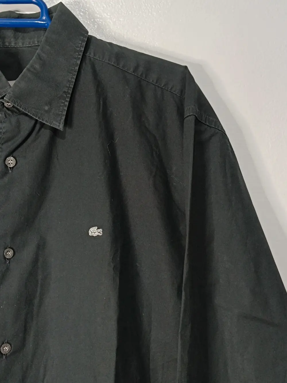 Camisa manga larga negra Lacoste talla 42 L ver medidas, foto 4