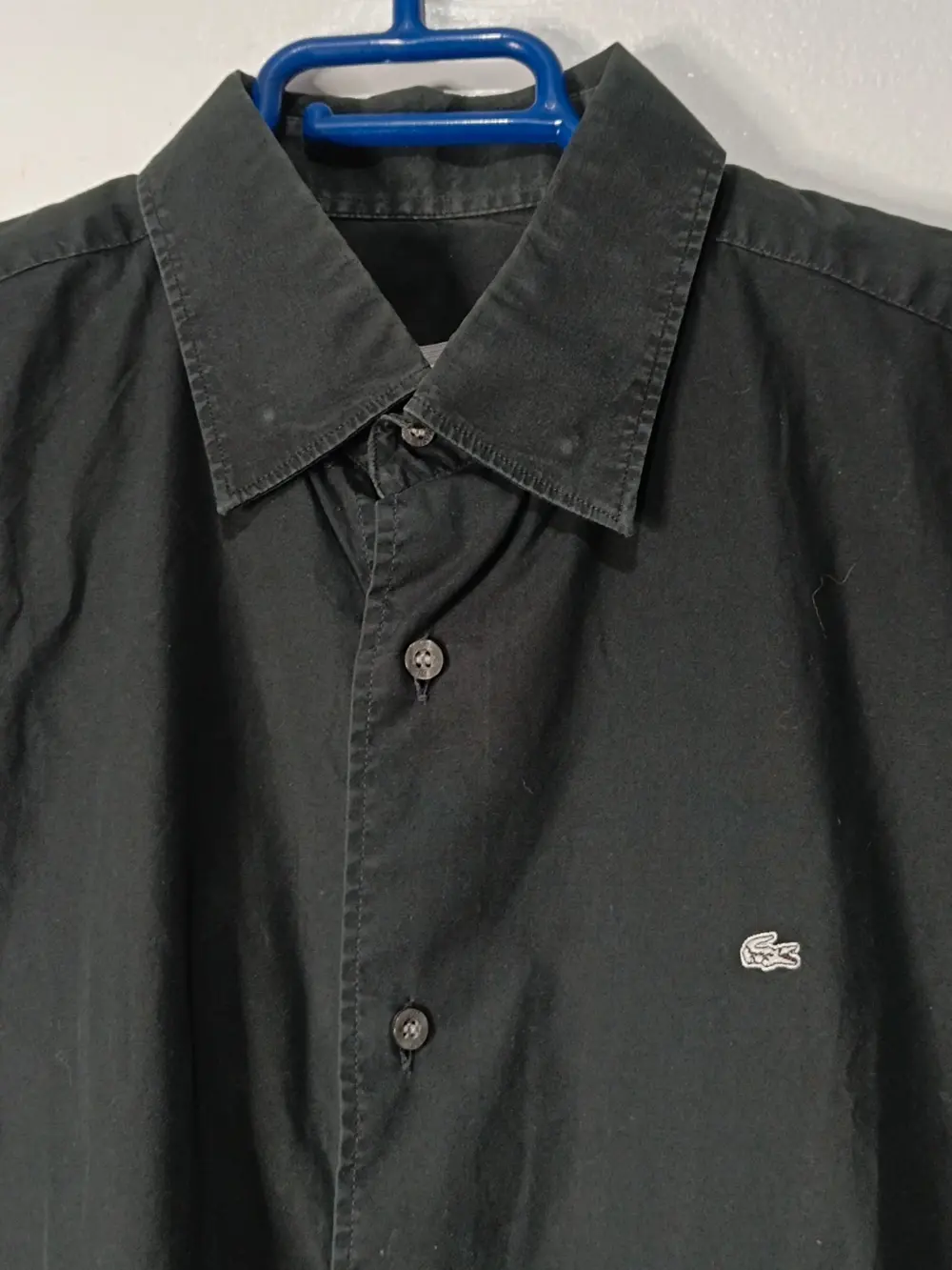 Camisa manga larga negra Lacoste talla 42 L ver medidas, foto 5