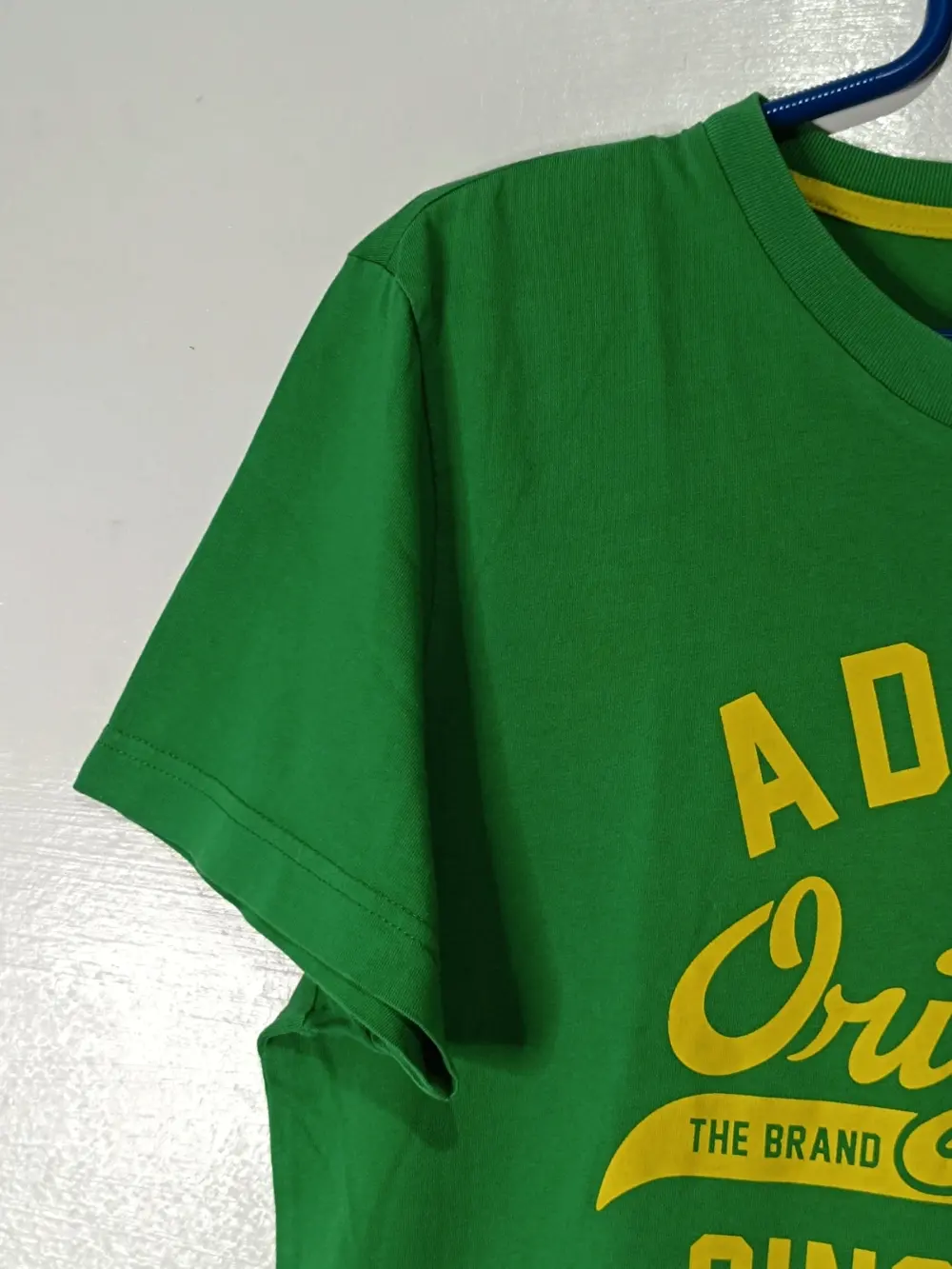 Camiseta verde manga corta Adidas originals talla S, foto 4