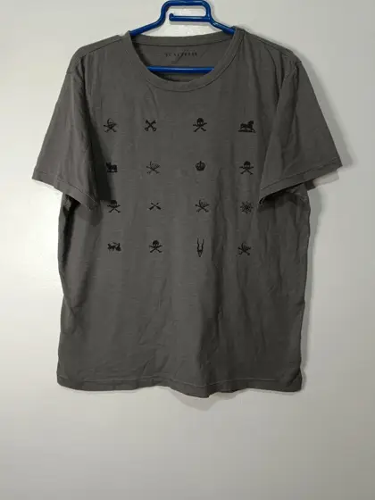 Camiseta manga corta Scalpers talla L ver medidas