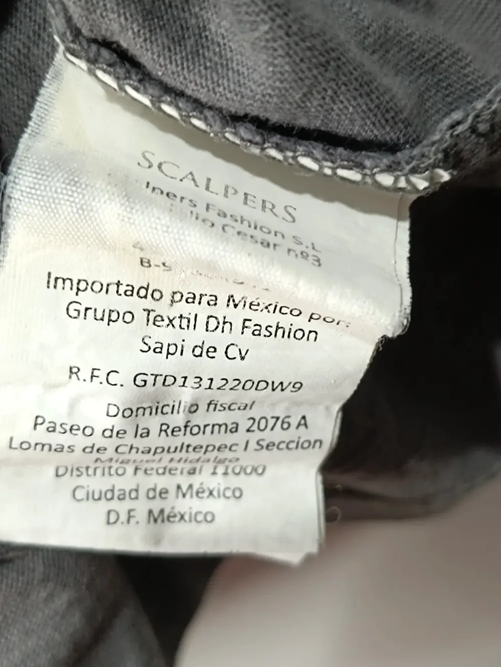 Camiseta manga corta Scalpers talla L ver medidas, foto 5