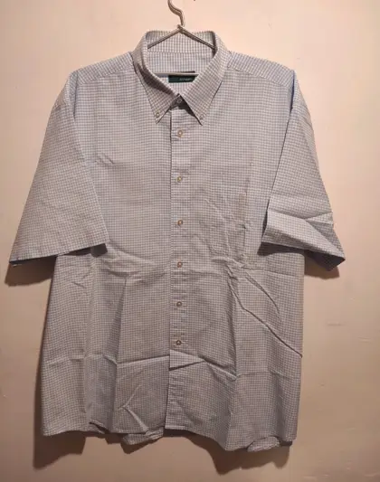 Camisa manga corta a cuadros Renoir talla XL*