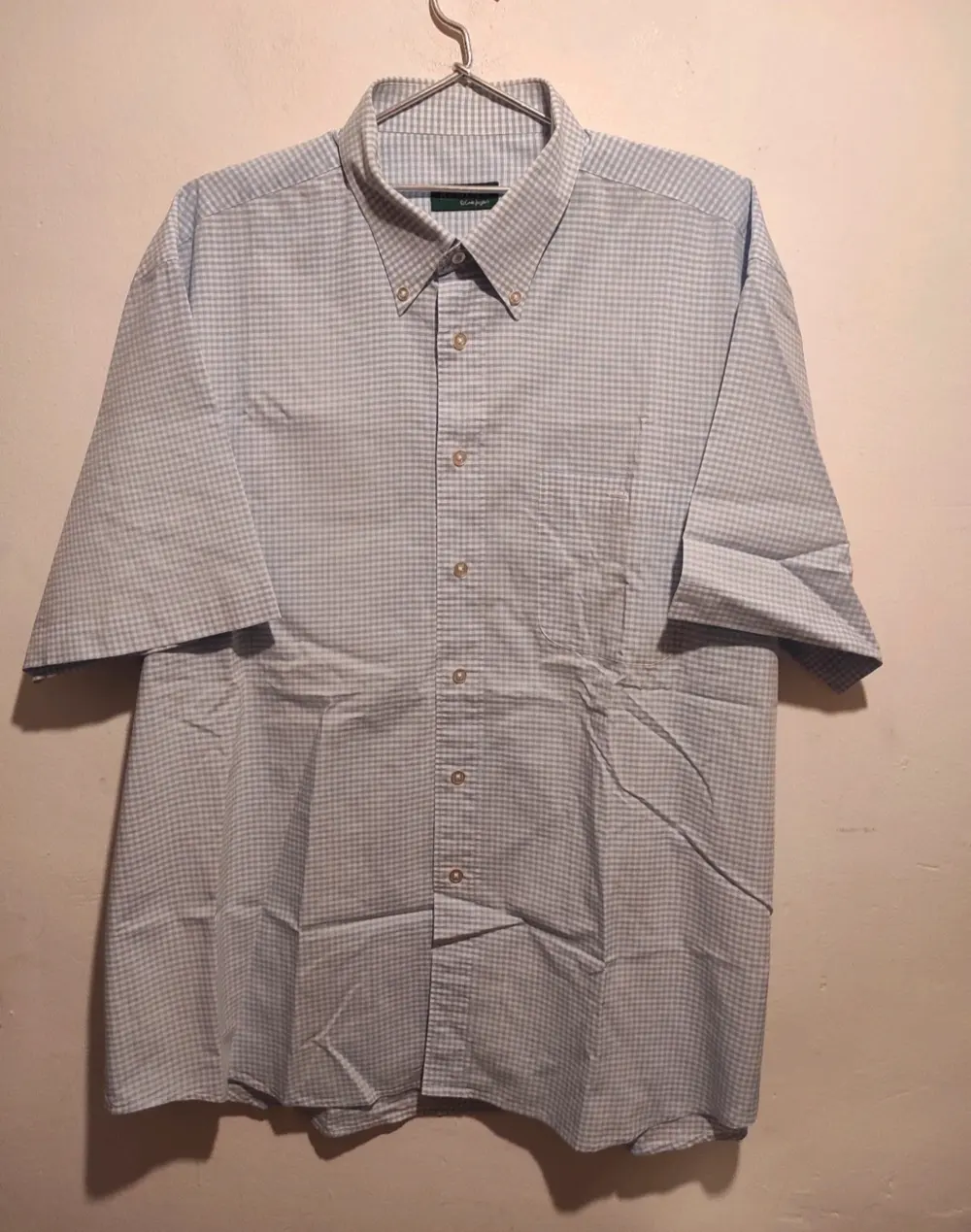 Camisa manga corta a cuadros Renoir talla XL*