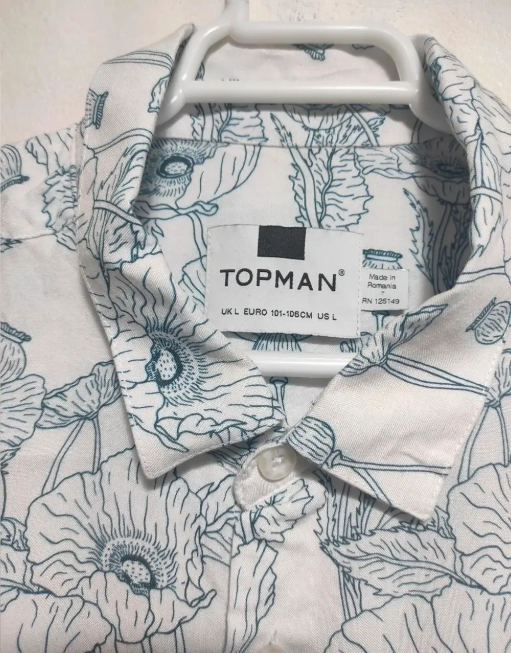 Camisa manga corta Topman talla L*, foto 2