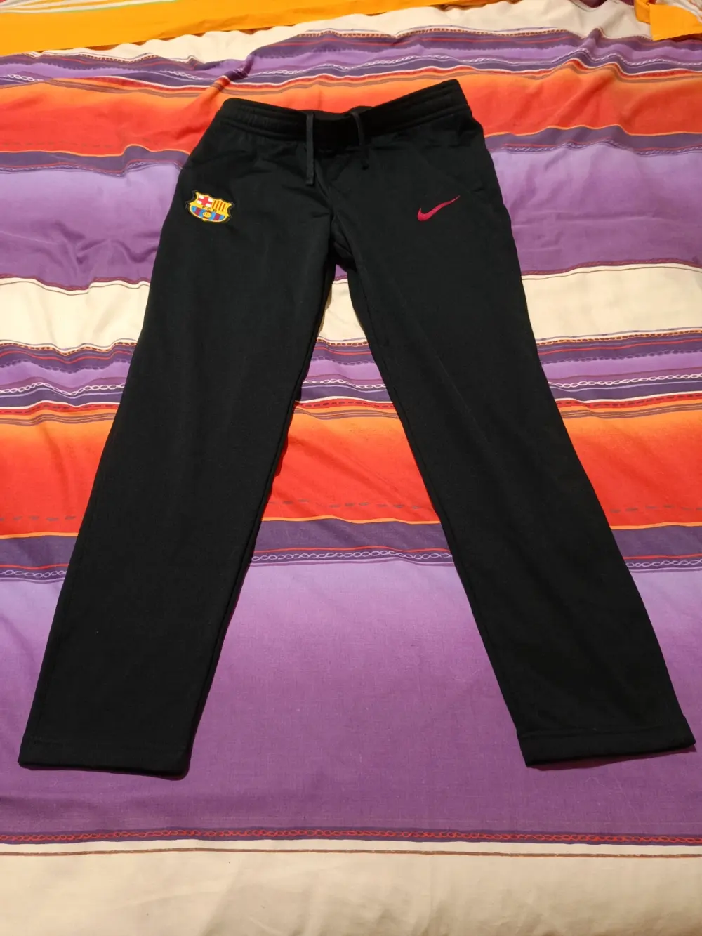 Pantalón chándal negro FC Barcelona Nike talla L ver medidas
