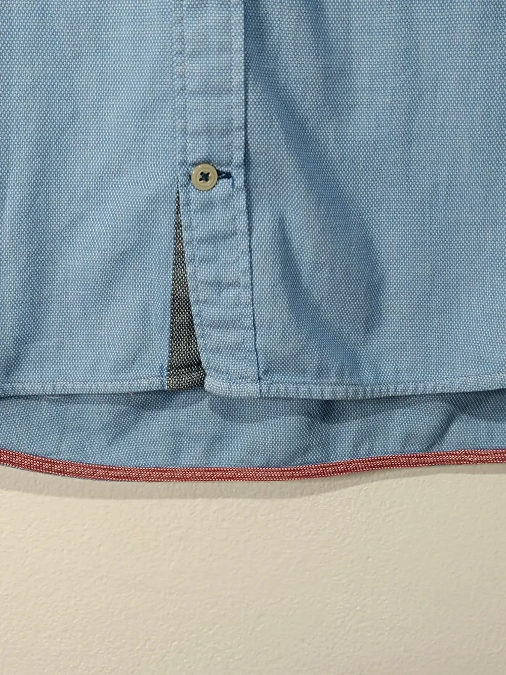 Camisa manga larga Tommy Hilfiger estampado microcuadros talla L, foto 4