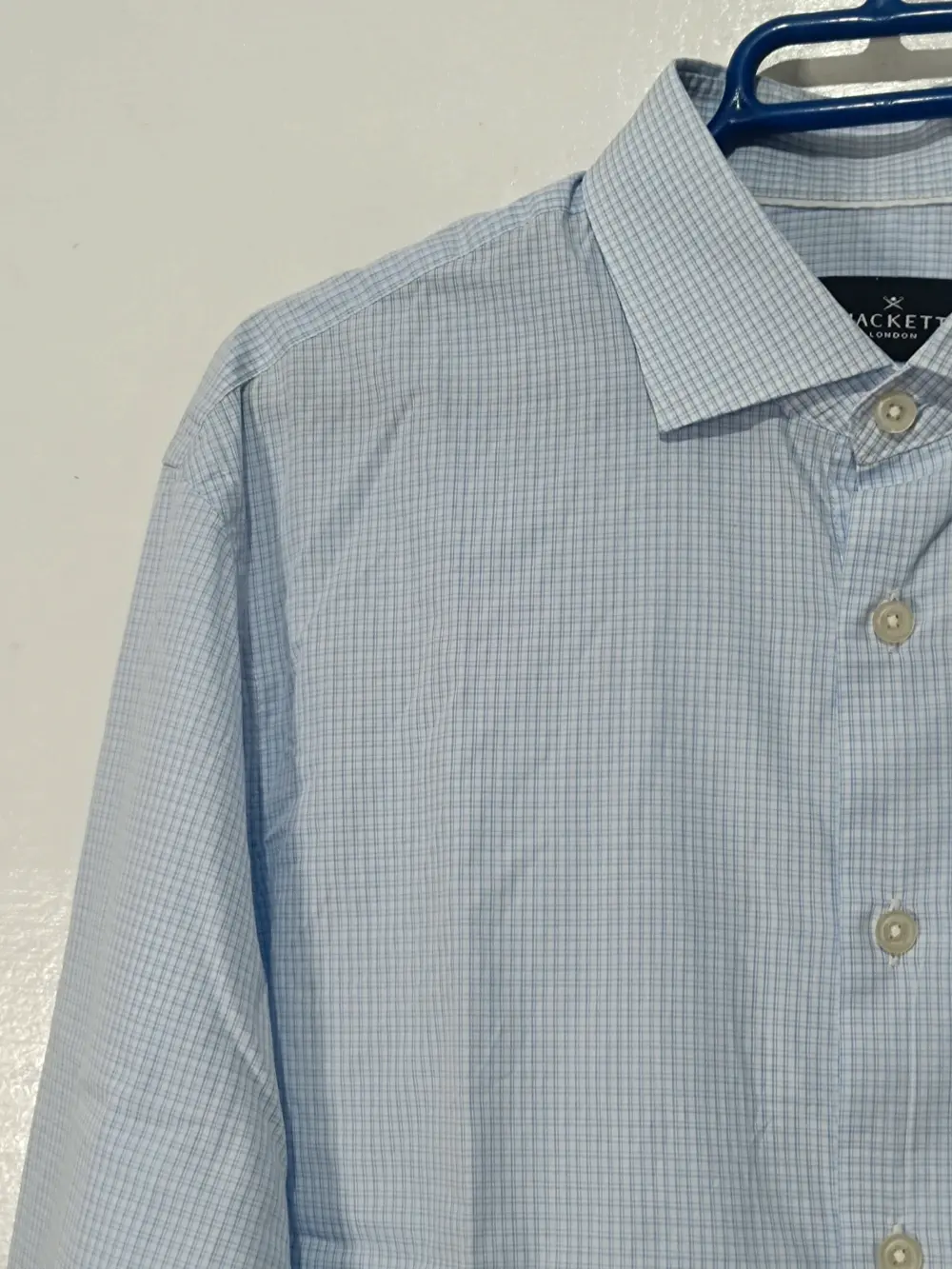 Camisa manga larga a cuadros Hackett London talla XL ver medidas, foto 5
