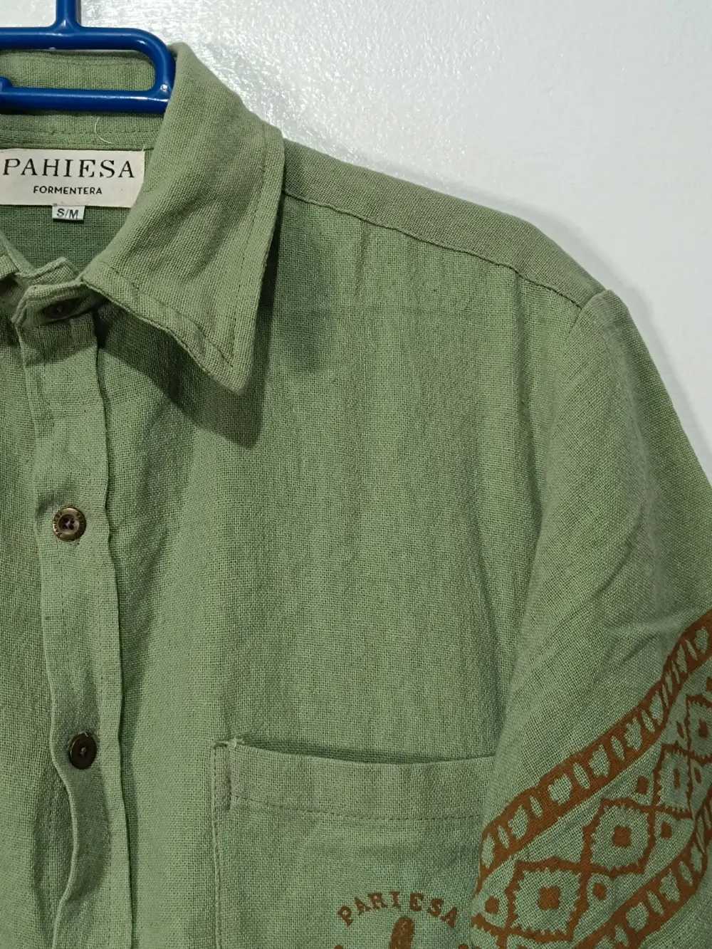 Camisa manga corta Pahiesa Formentera talla S/M, foto 5